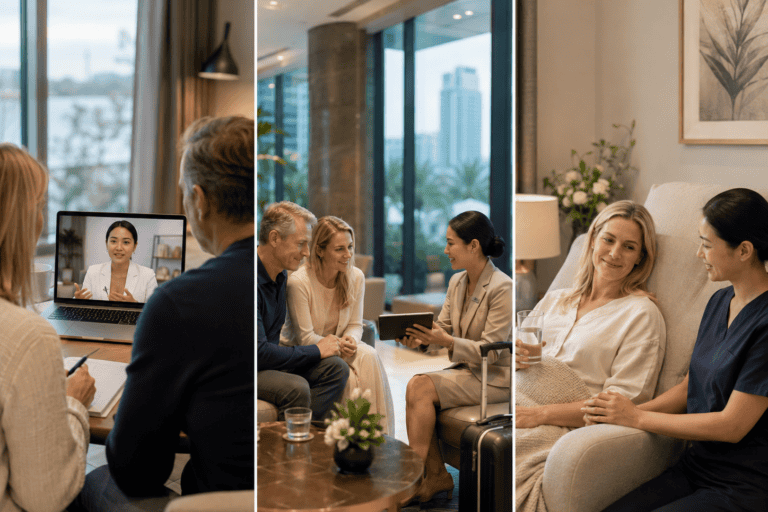 Operation i Bangkok, ophold og recovery​