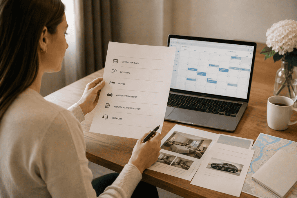 Trin 3 – Samlet plan for operation, hotel og transport